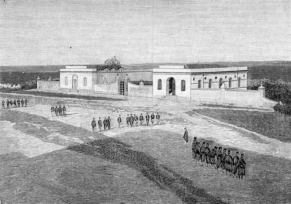 Oristano – Deposito dell’acqua e lavatoio (xilografia)