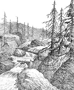 Page133-PL Stęczyński-Tatry w dwudziestu czterech obrazach - Wodospad Popradu