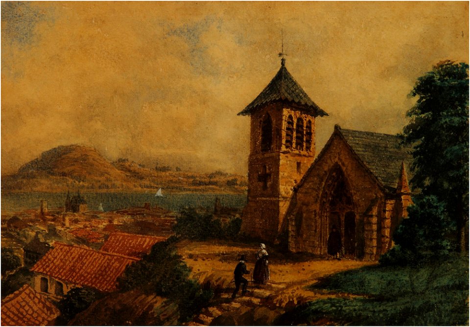 Paisaje (Aldea europea) - Prilidiano Pueyrredón