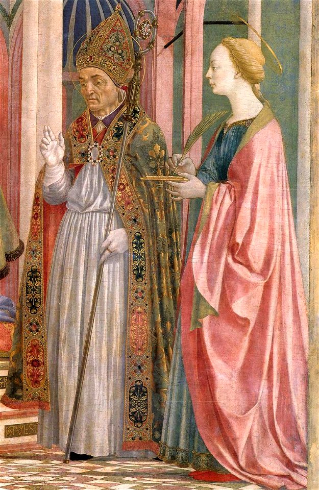 Pala di Santa Lucia dei Magnoli, san zanobi e santa lucia