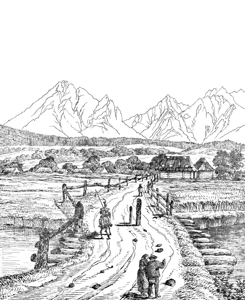 Page232-PL Stęczyński-Tatry w dwudziestu czterech obrazach - Tatry od Poronina
