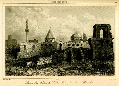 Palais des sultans seldjoukides à Konieh - Texier Charles Félix Marie - 1882