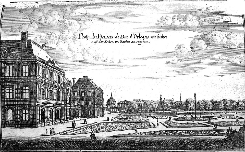 Palais duc d'Orléans jardin Zeiller 13745