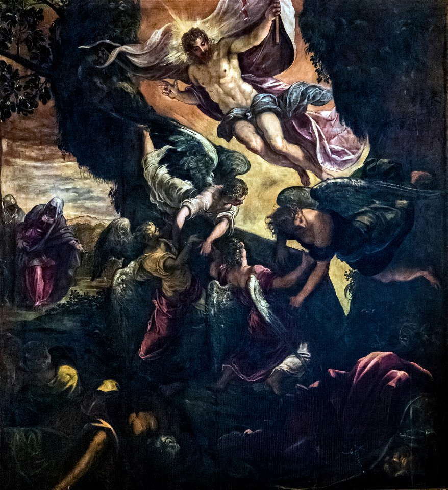 Paintings By Tintoretto In Scuola Grande Di San Rocco The Resurrection Of Christ Traditional