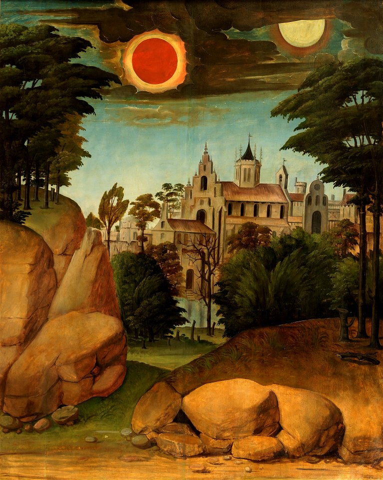 Paisaje con arquitectura, de León Picardo (Museo del Prado)