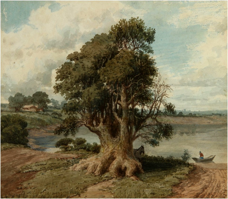 Paisaje de la costa (San Isidro) - Prilidiano Pueyrredón