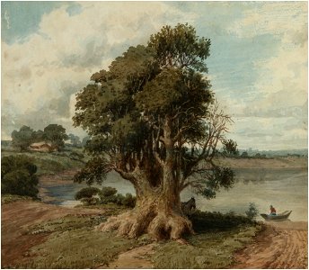 Paisaje de la costa (San Isidro) - Prilidiano Pueyrredón