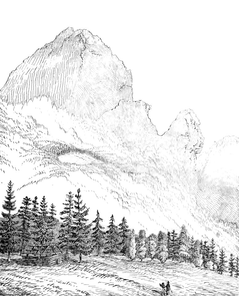 Page221-PL Stęczyński-Tatry w dwudziestu czterech obrazach - Skała Saturnus w Kościelisku