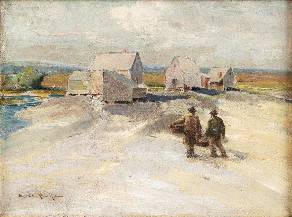 Fishing Shacks, North Shore by Edward A. Page