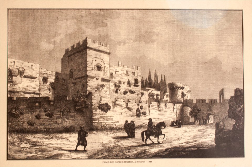 Palace of the Grand Masters of Rhodes, 1844