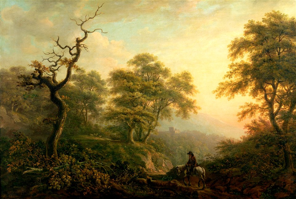Paisaje con figura a caballo (Pocock)