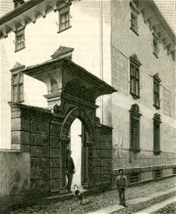 Palazzo Silva in Domodossola xilografia