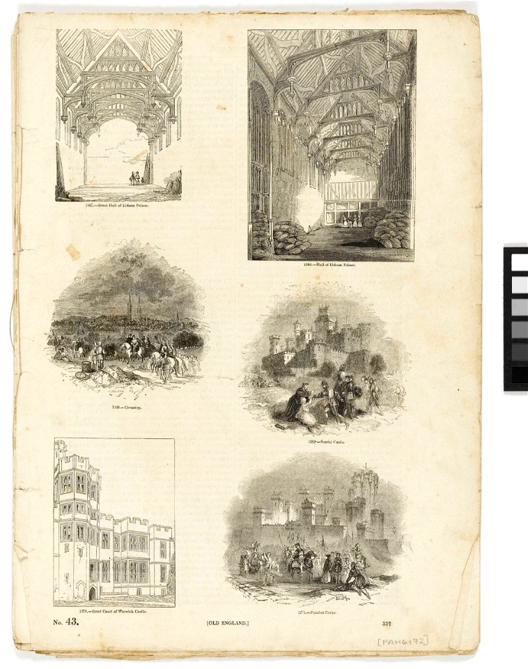 Pages from Charles Knight's 'Old England- A Pictorial Museum' RMG PY6172-001