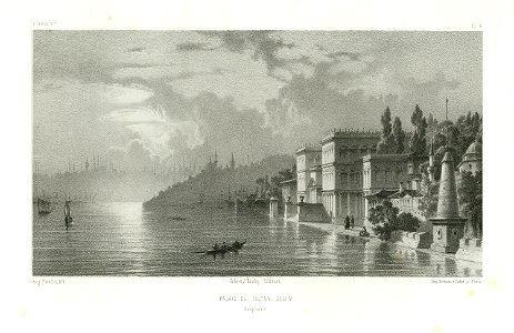 Palais du Sultan Selim Bosphore - Flandin Eugène - 1853