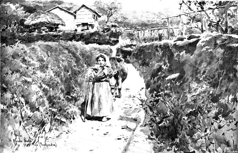 Paisaje gallego por Alfredo Souto. La Ilustración española y americana 8 12 1912