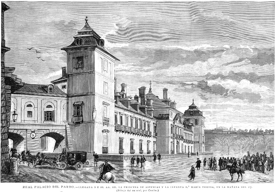 Palacio del Pardo, 1885, por Juan Comba
