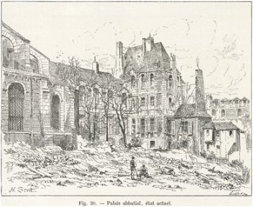 Palais abbatial, état actuel