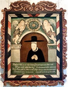 Painting of the widow of Jón Arason