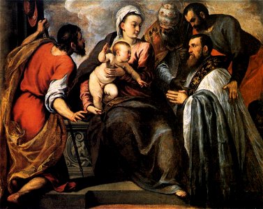 Palma il Giovane - Virgin and Child with Saints - WGA16904