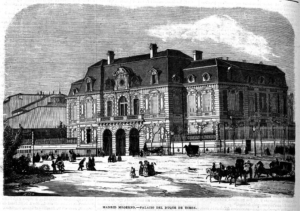 Palacio del Duque de Uceda, en La Ilustración de Madrid