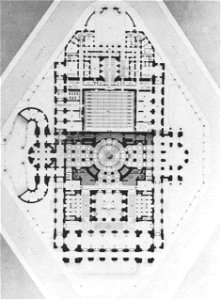 Palais Garnier plan at ground level - Steinhauser 1969 plate2