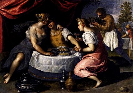 Palma il Giovane - Amusements of the Prodigal Son - 1595-1600