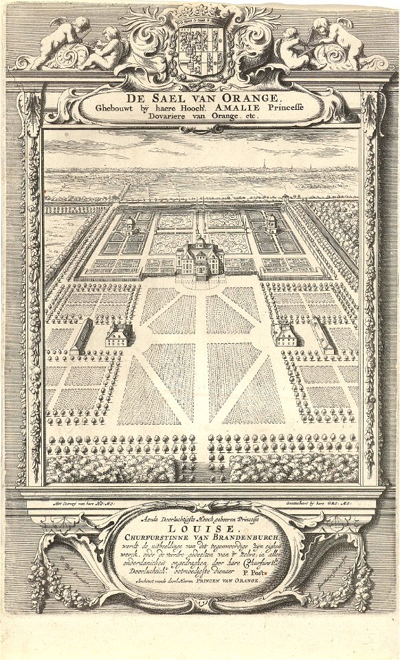 Paleis Huis ten Bosch in vogelvlucht