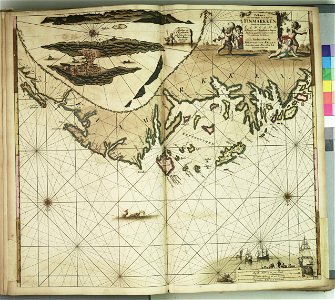 Pakaart van de kust van Finmarken van Heyligerlander leen tot C Tromsondt RMG F8131