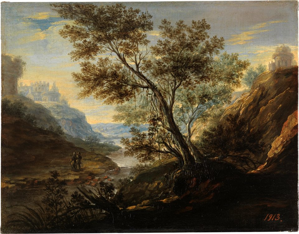 Paisaje agreste con figuras, de Pedro Rodríguez de Miranda (Museo del Prado)