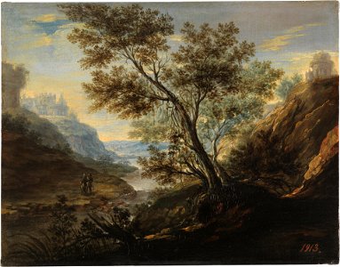 Paisaje agreste con figuras, de Pedro Rodríguez de Miranda (Museo del Prado)