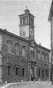 Palazzo dell’Università ferrarese (xilografia)