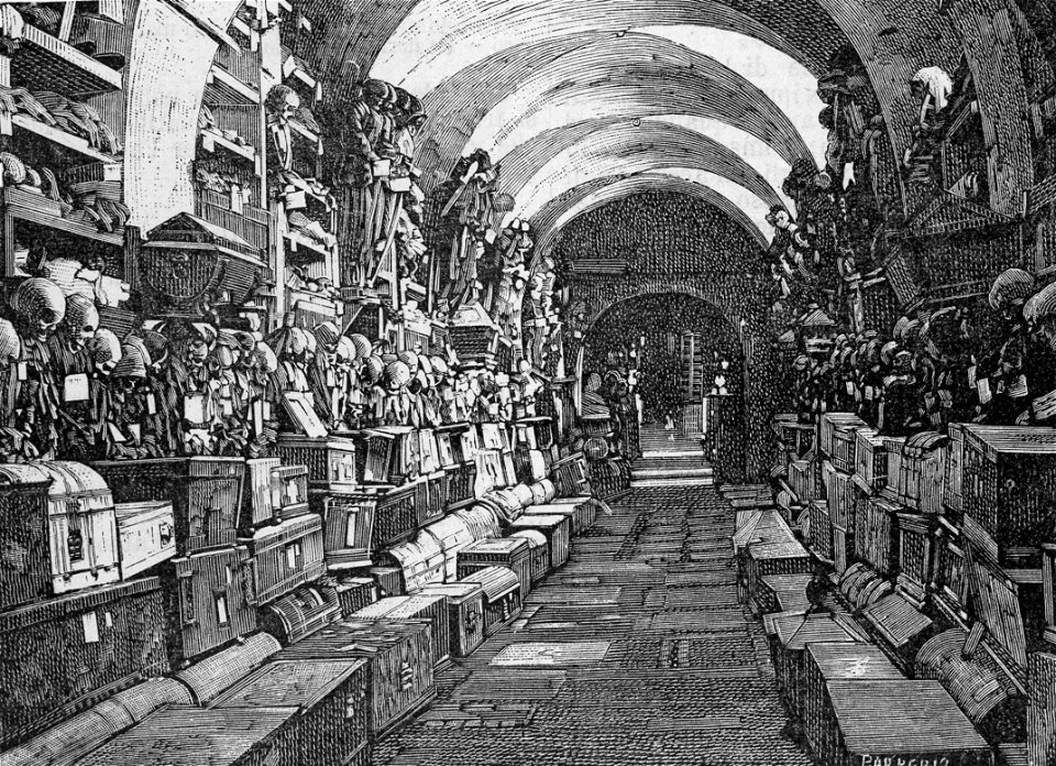Palermo – Catacombe dei Cappuccini (xilografia)