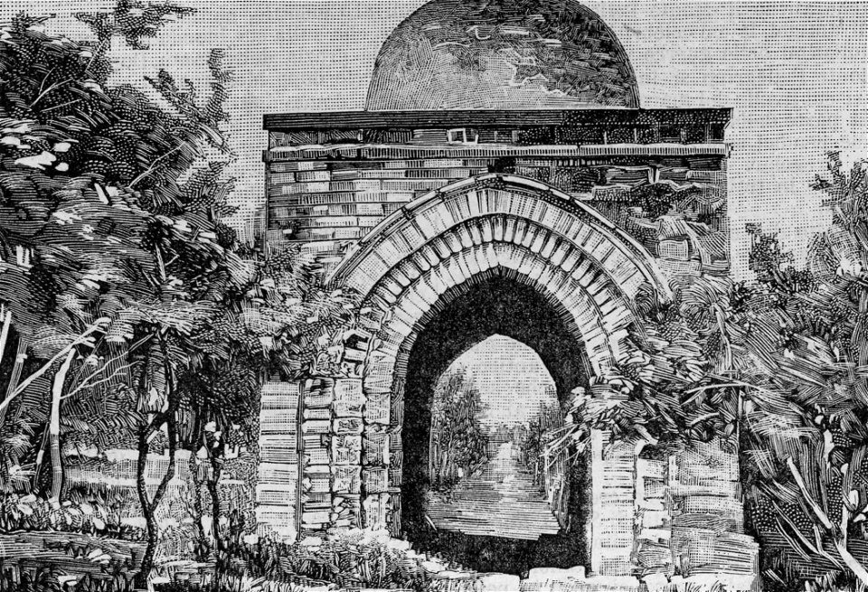 Palermo – Il castello della Cuba (xilografia)