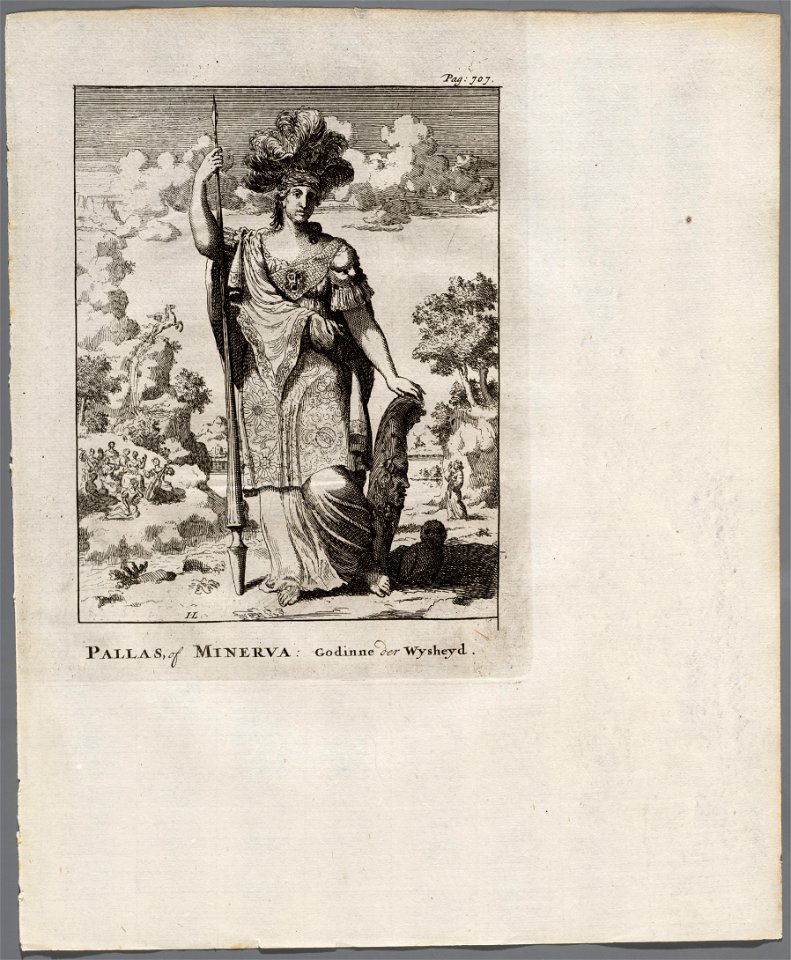Pallas of Minerva, godinne der wysheyd, objectnr A 42119