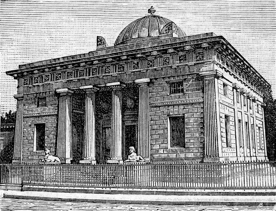 Palermo – Orto botanico (xilografia)