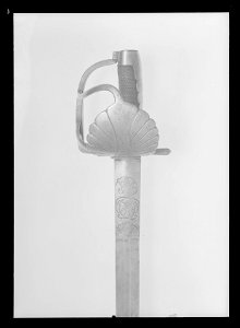 Pallasch med sabelfäste, Kavalleriet, Norge 1730-1746 - Livrustkammaren - 9852