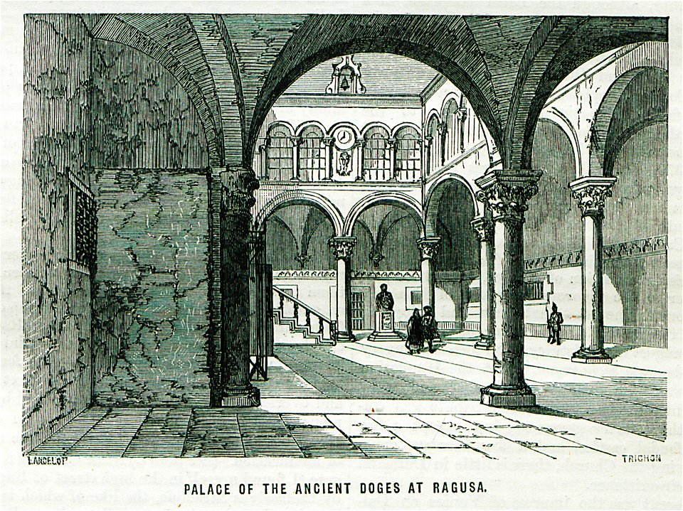 Palace of the ancient Doges at Ragusa - Ainsworth William Francis - 1870