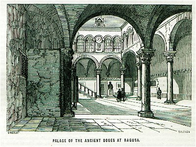Palace of the ancient Doges at Ragusa - Ainsworth William Francis - 1870