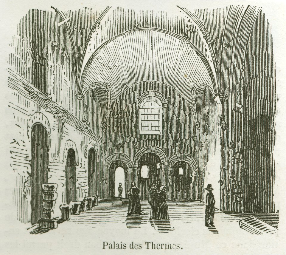 Palais des Thermes, 1855