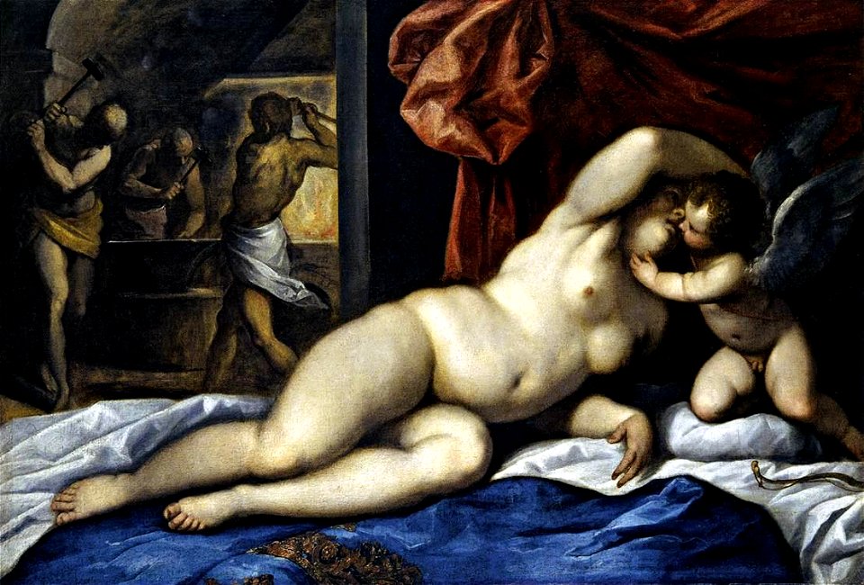 Palma il Giovane - Venus and Cupid at Vulcan's Forge - WGA16922