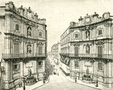 Palermo Piazza Vigliena o Quattro Cantoni