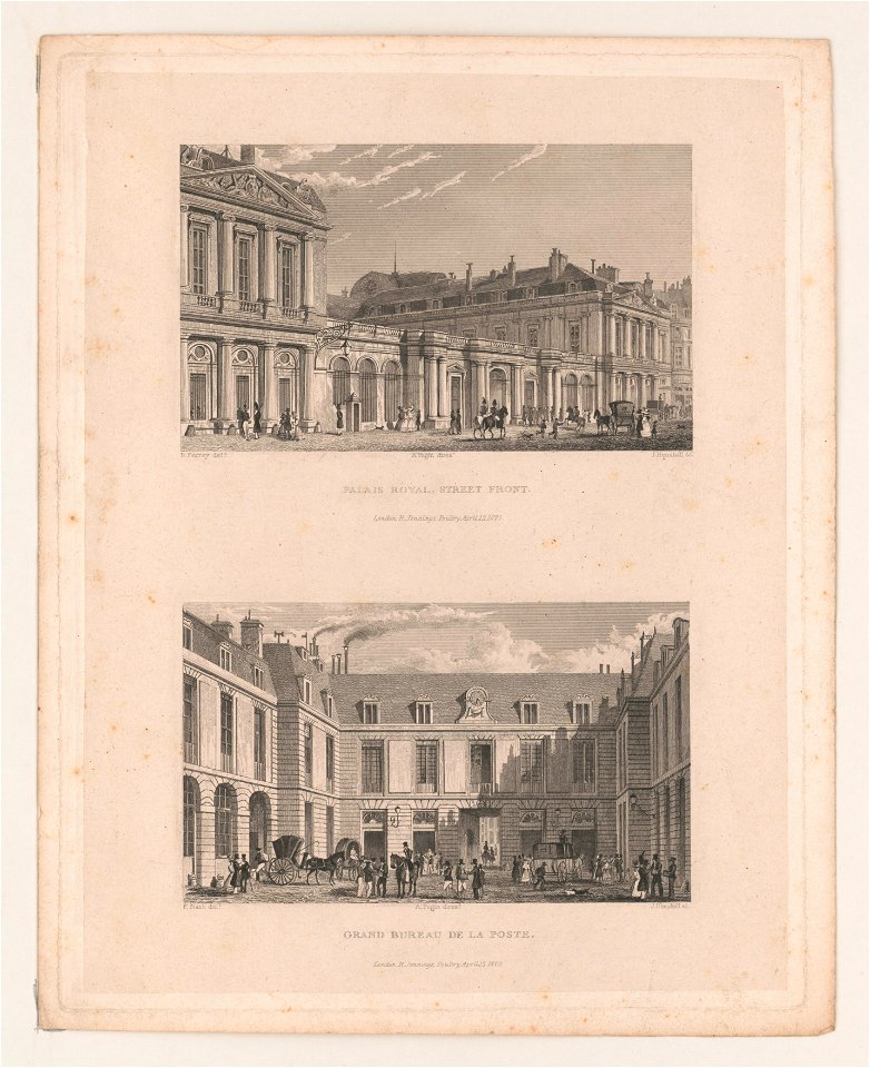 Palais royal, street front. grand bureau de la poste LCCN2004667964