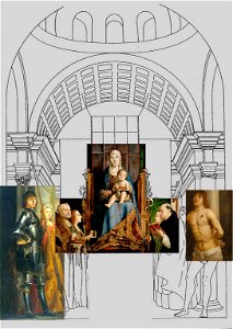 Pala di San Cassiano-Messina reconstruction