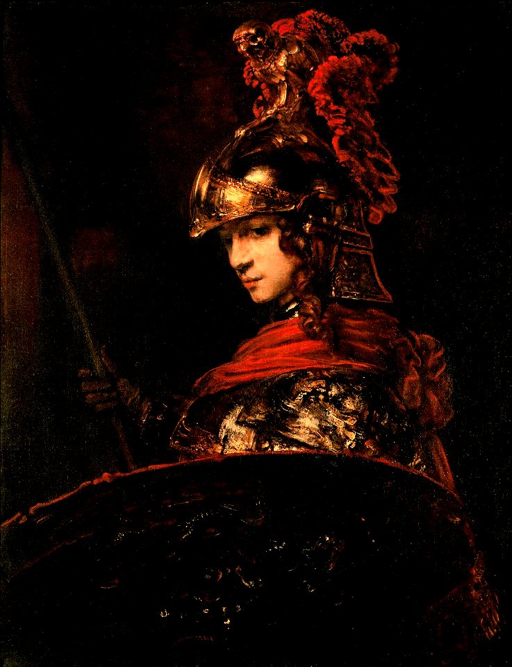 Pallas Athena or, Armoured Figure by Rembrandt Harmensz. van Rijn