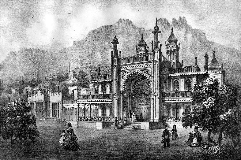 Palace in Alupka. Carlo Bossoli