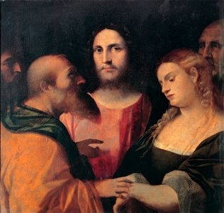 Palma il Vecchio - Christ and the adulteress - Google Art Project