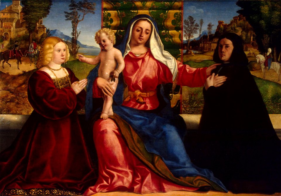 Palma - Madonna and Child with Donors, circa 1505, ГЭ-116