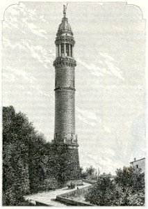 Palazzolo sull’Oglio torre del popolo xilografia di Barberis