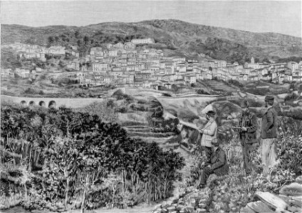 Panorama di Lanusei (xilografia)