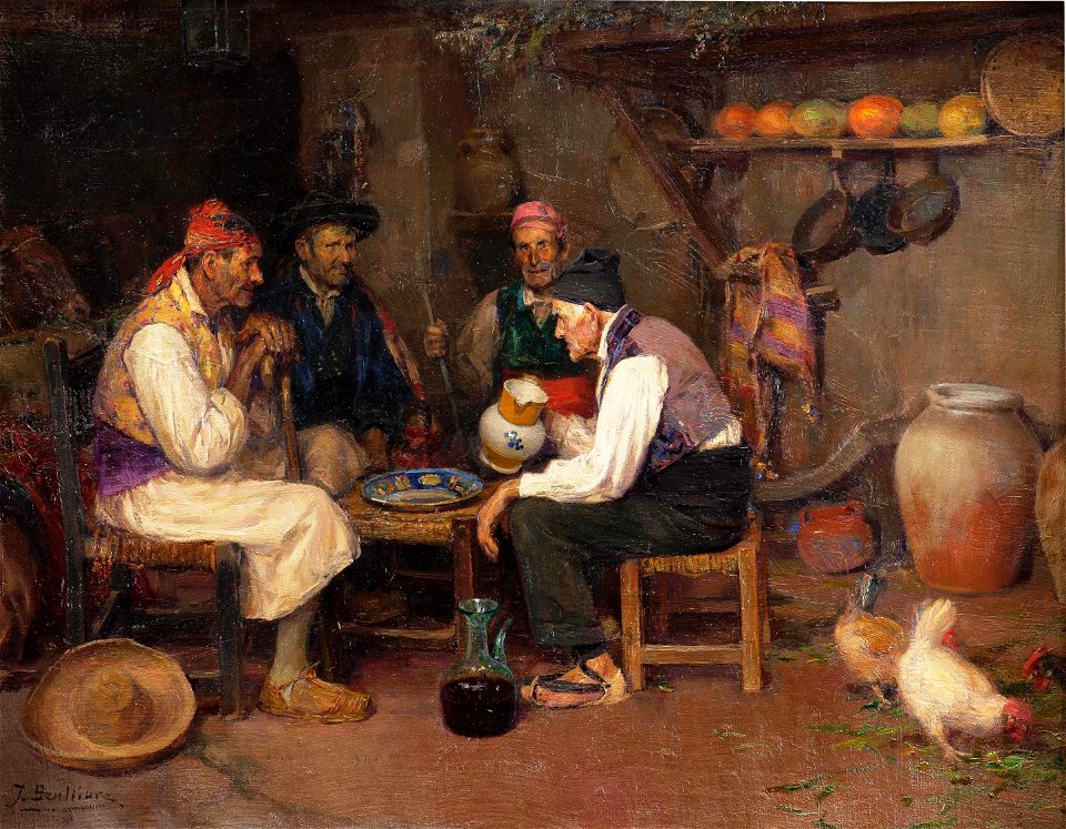 Palique y trago, de José Benlliure Gil (Museo del Prado)